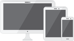 desktop/laptop screen, tablet screen, phone screen